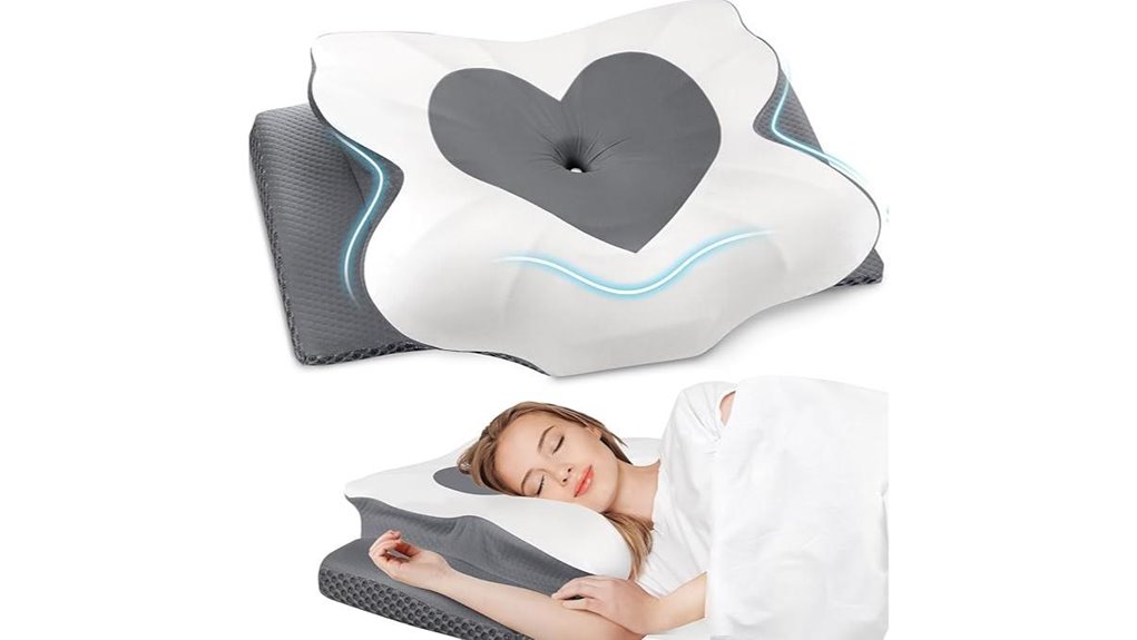 memory foam cervical pillow queen