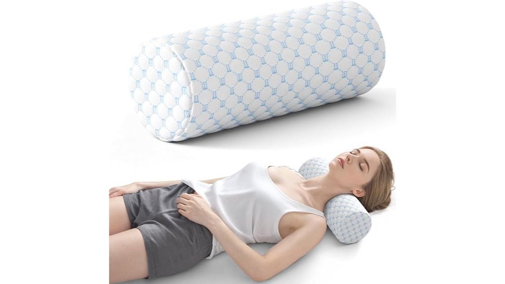 memory foam neck roll pillow