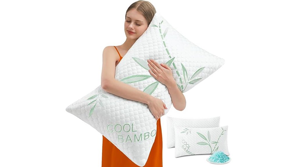 memory foam pillow set 2