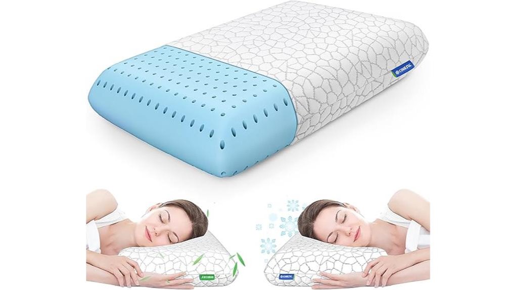 memory foam pillow with cover