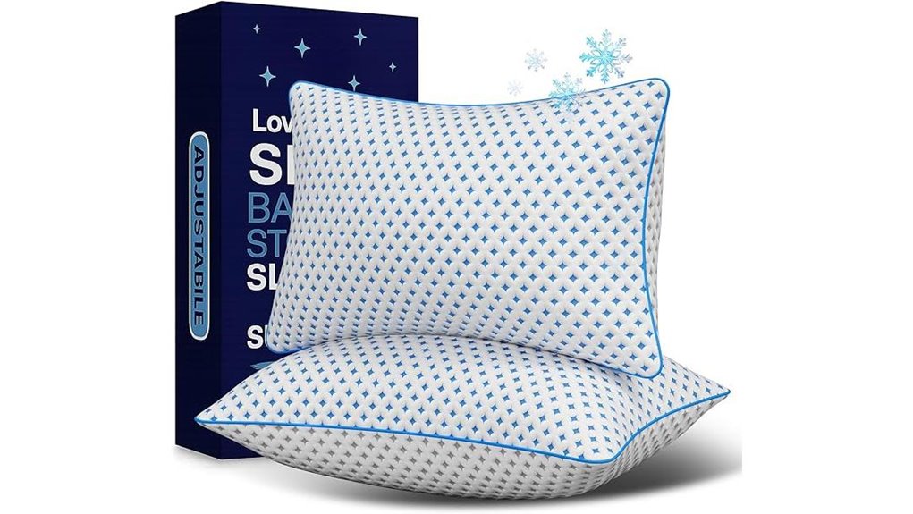 memory foam pillows pair