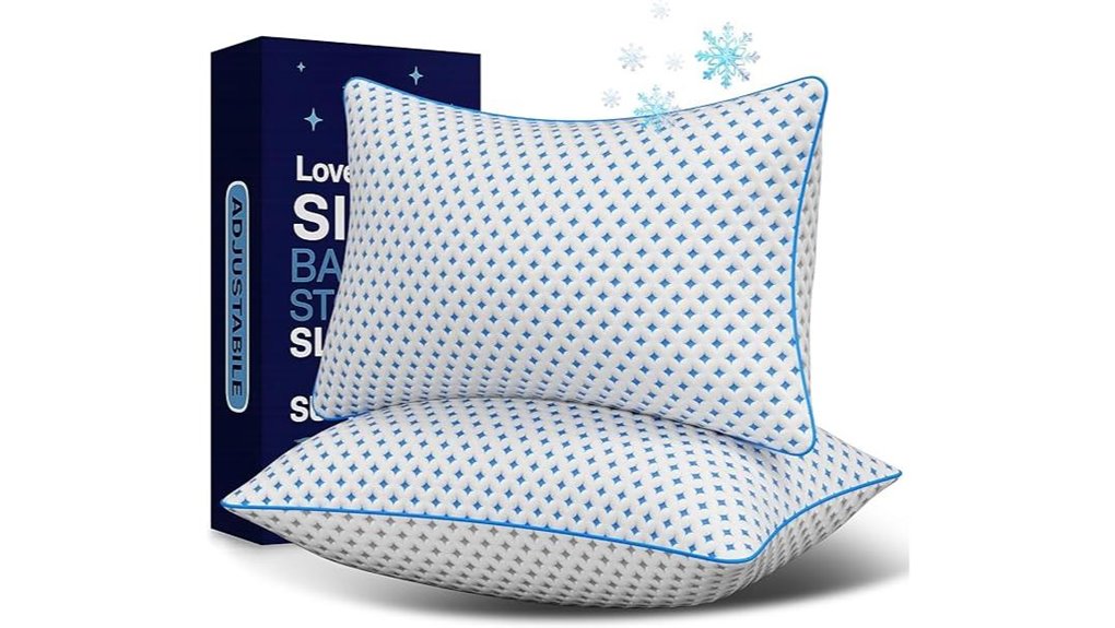 memory foam pillows two pack