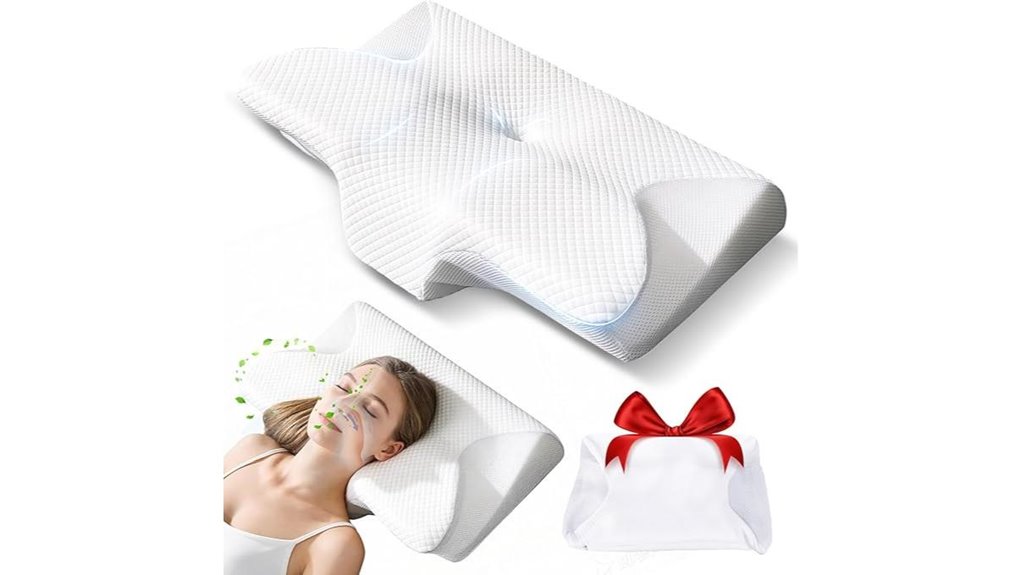 neck focused memory foam pillow