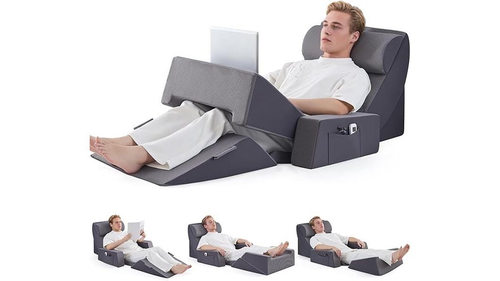 nine piece wedge pillow set