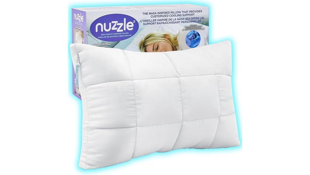 nuzzle cooling adjustable pillow