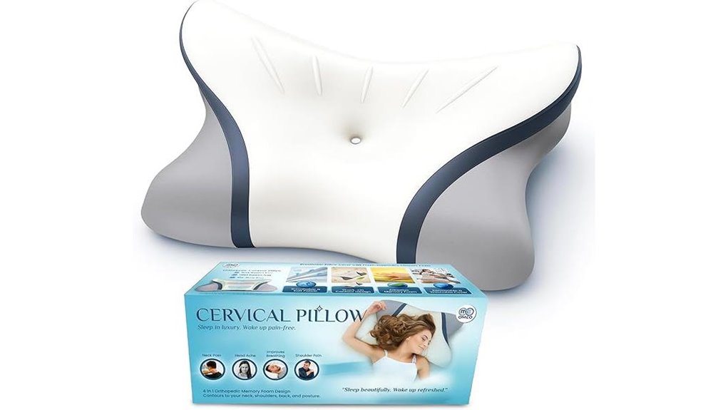 omeo cervical neck pillow pain relief included