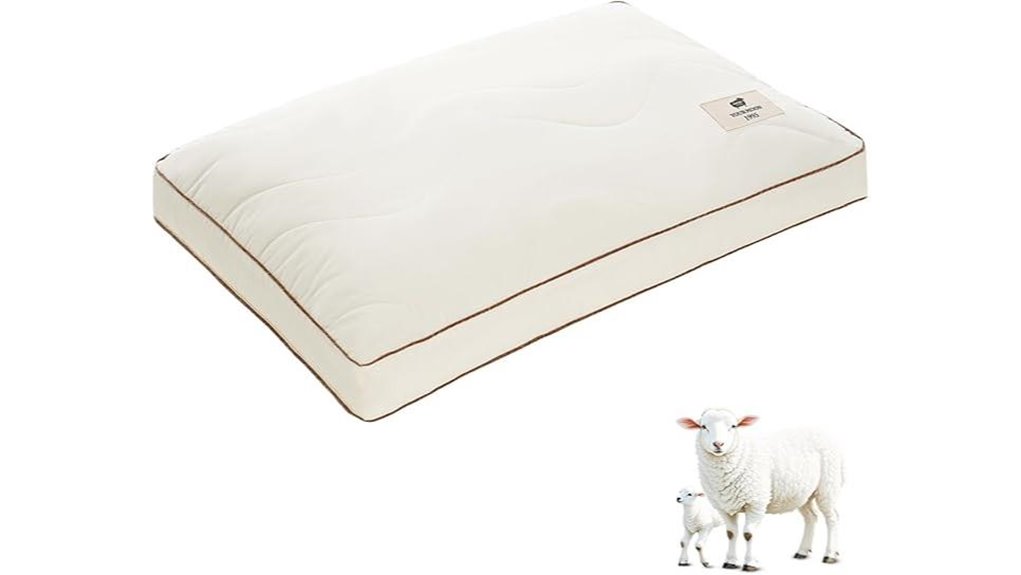 organic wool pillow queen size