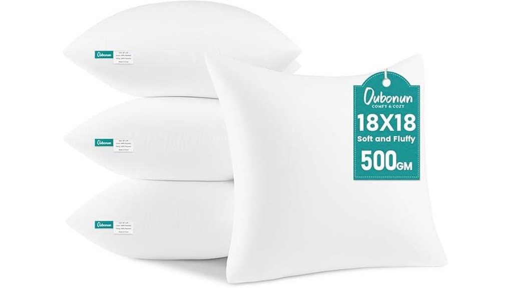 oubon 18x18 plush inserts