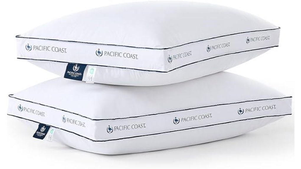 pacific coast goose down pillows 2 pack