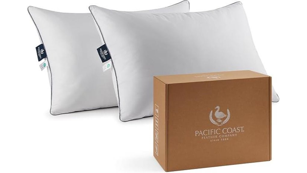 pacific coast goose down pillows