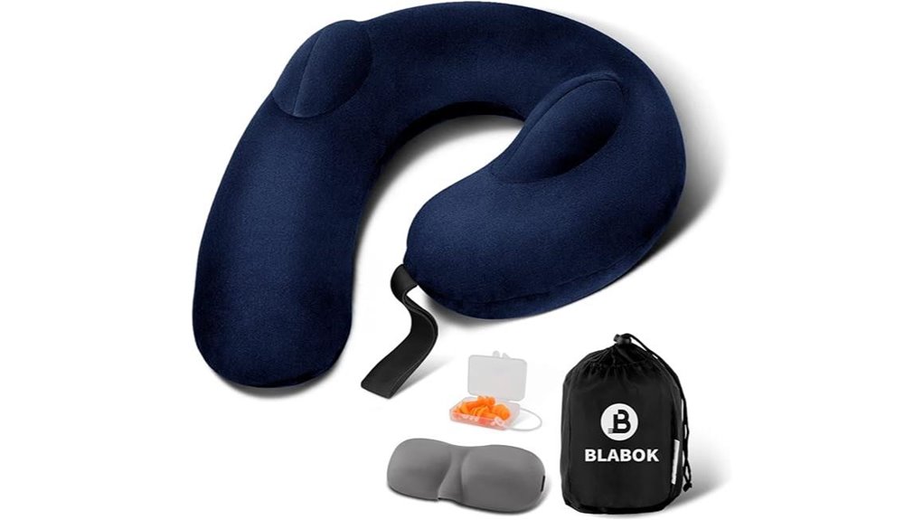 patented inflatable neck pillow