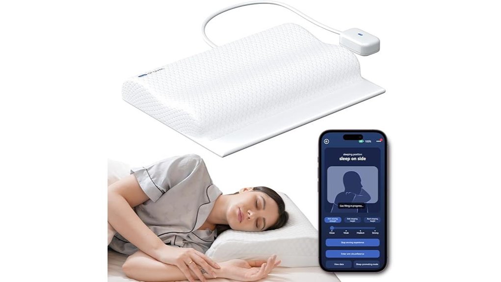 premium anti snore pillow with app