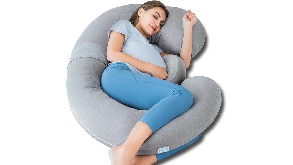 queen rose cooling pregnancy pillow