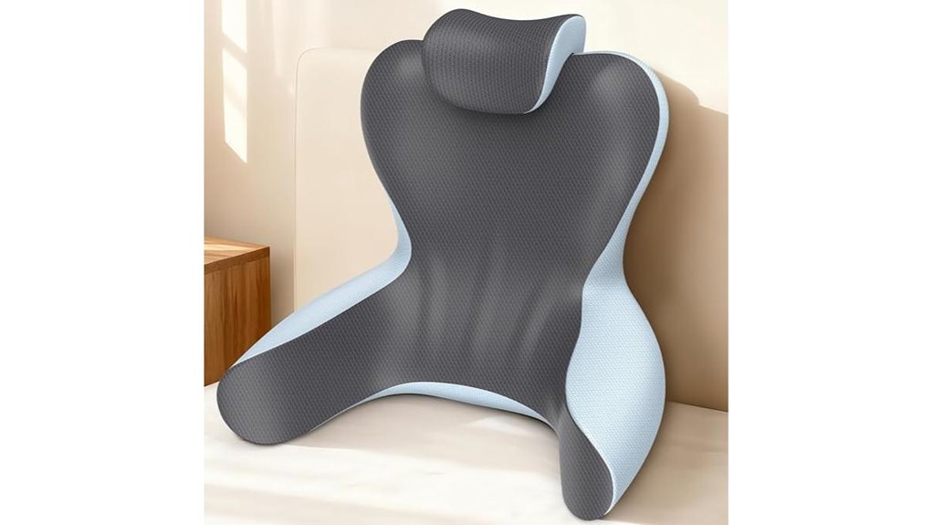 reading pillow with arm support