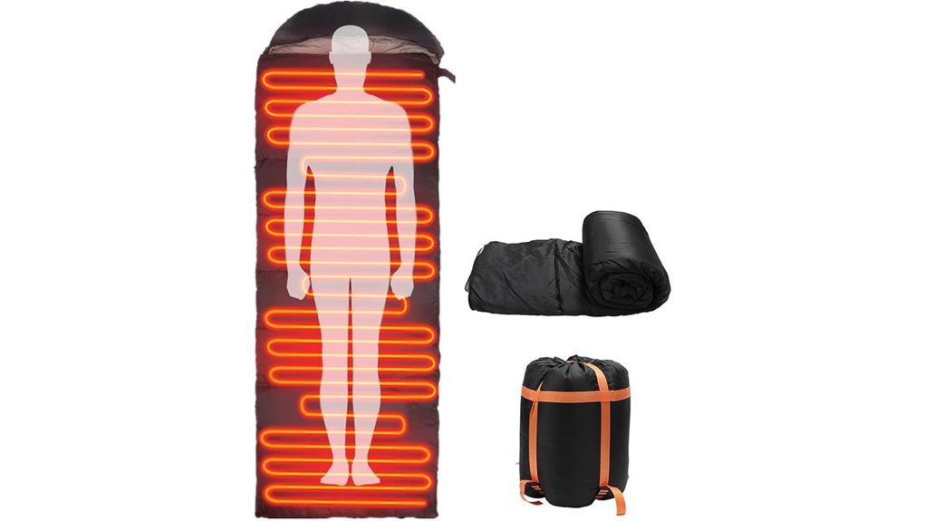 rechargeable heated sleeping bag