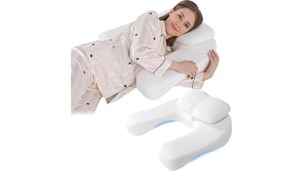 royalay u shaped pillow with arm holes