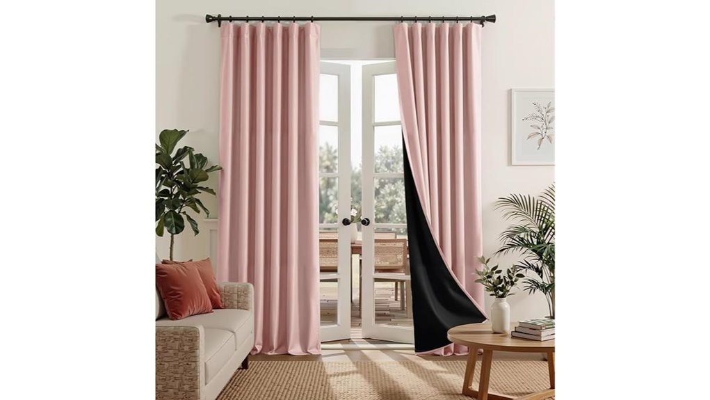 ryb home pink curtains note four words total