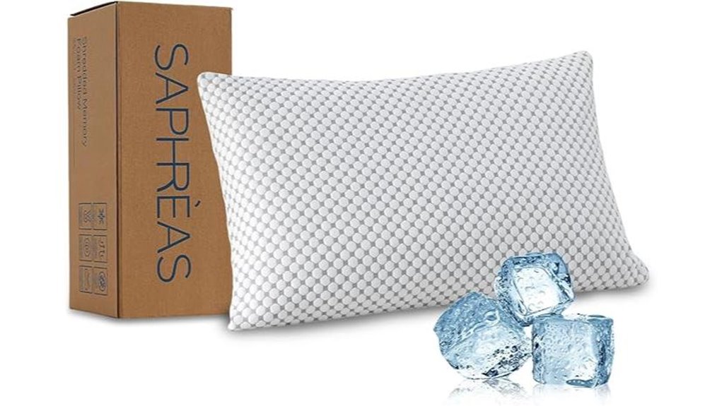 saphreas cooling memory pillow