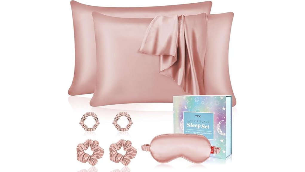satin pillowcase gift set