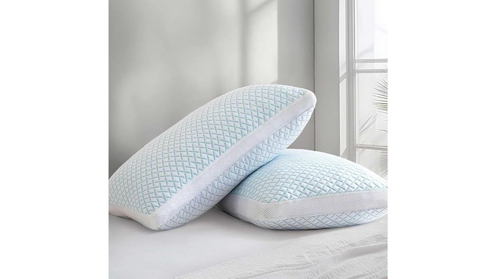 shredded memory foam pillows queen