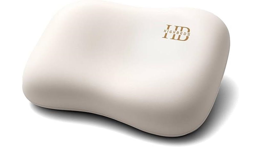 side sleeper neck pain pillow eco silk white