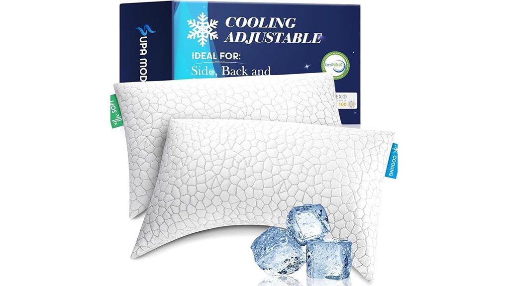 side sleeper pillow set for neck relief