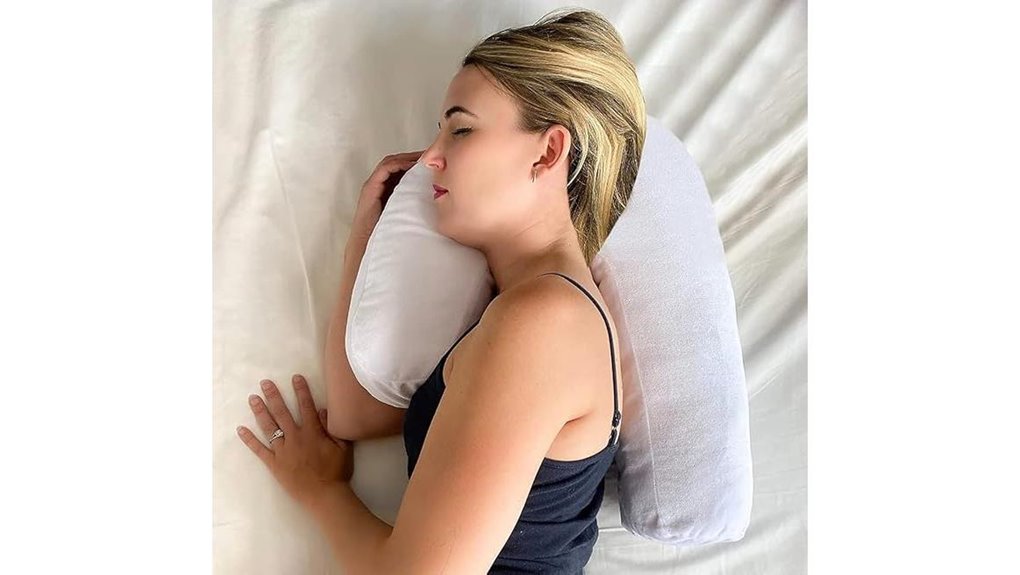 side sleeper pillow with ear hole