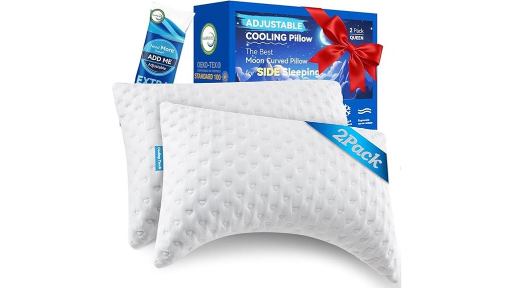 side sleeper pillows for neck and shoulder comfort