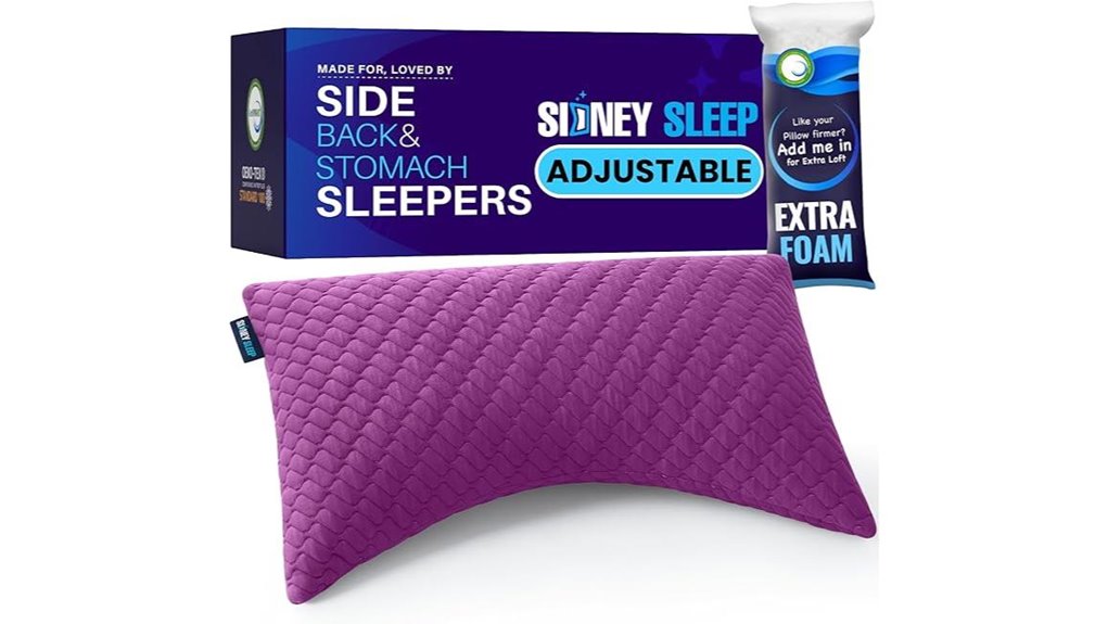 sidney sleep pillow queen magenta
