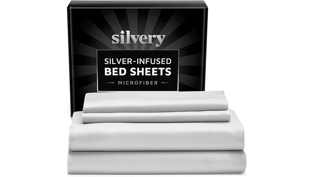 silvery silver infused sheets