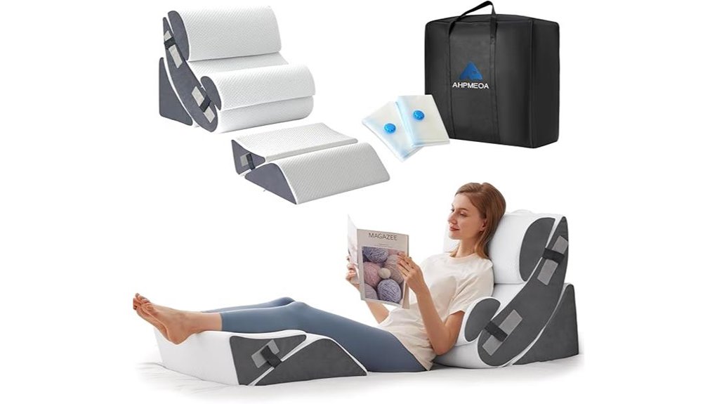 six piece wedge pillow set after surgery