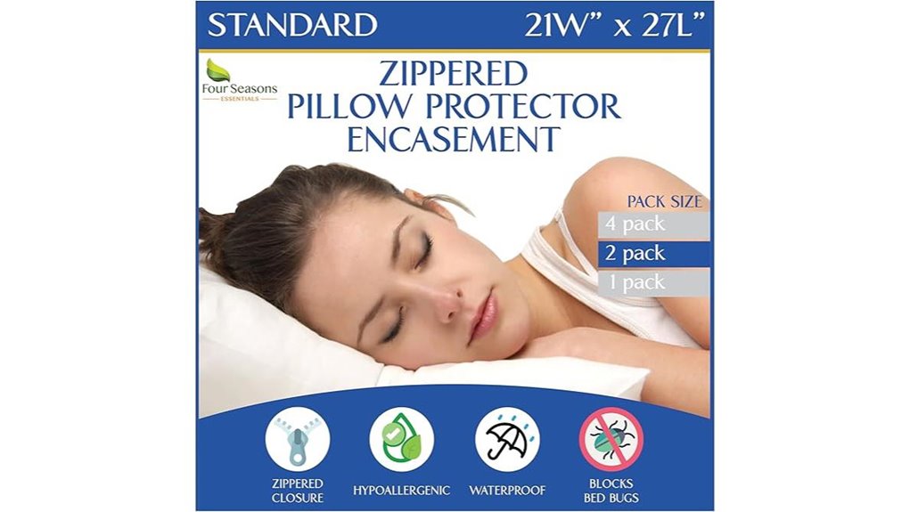 standard pillow protectors set