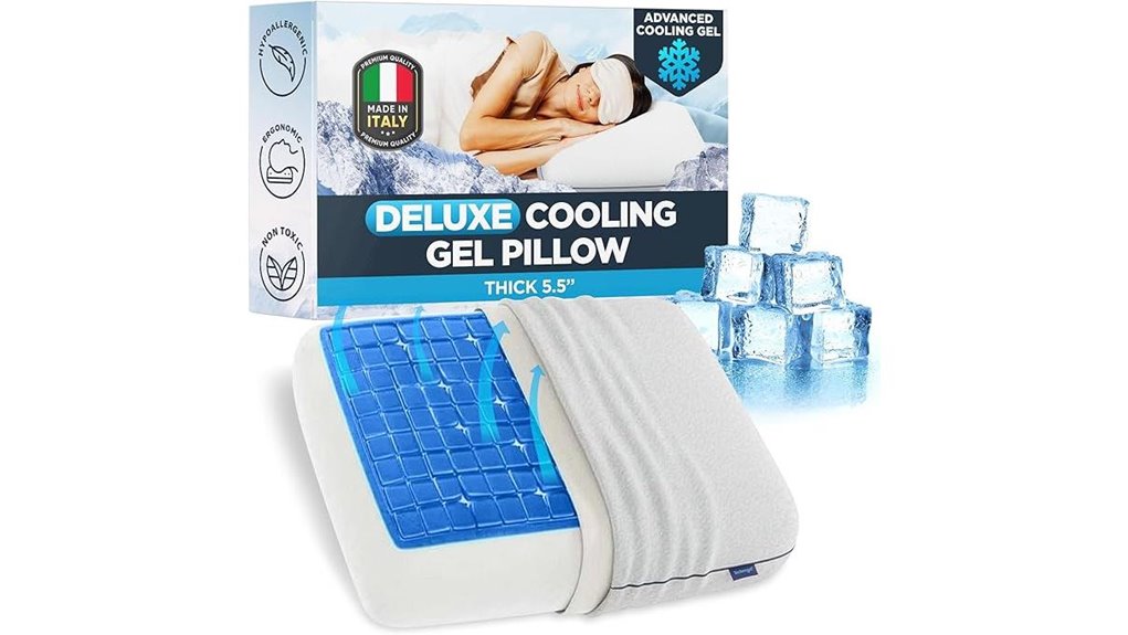 technogel deluxe gel pillow note this is exactly four words