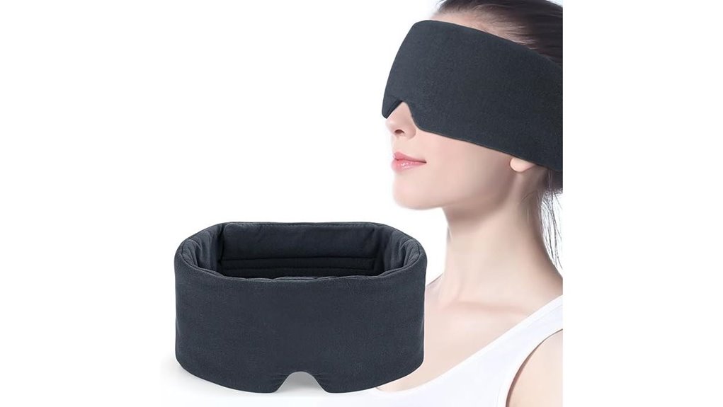 ultra soft sleep mask with light blocking