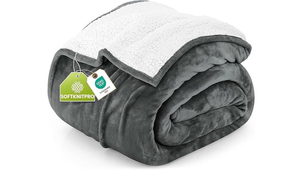 utopia sherpa blanket queen size
