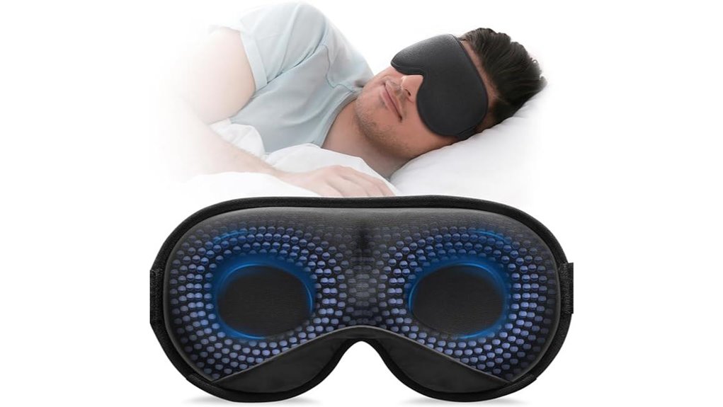 weighted sleep mask with adjustable strap