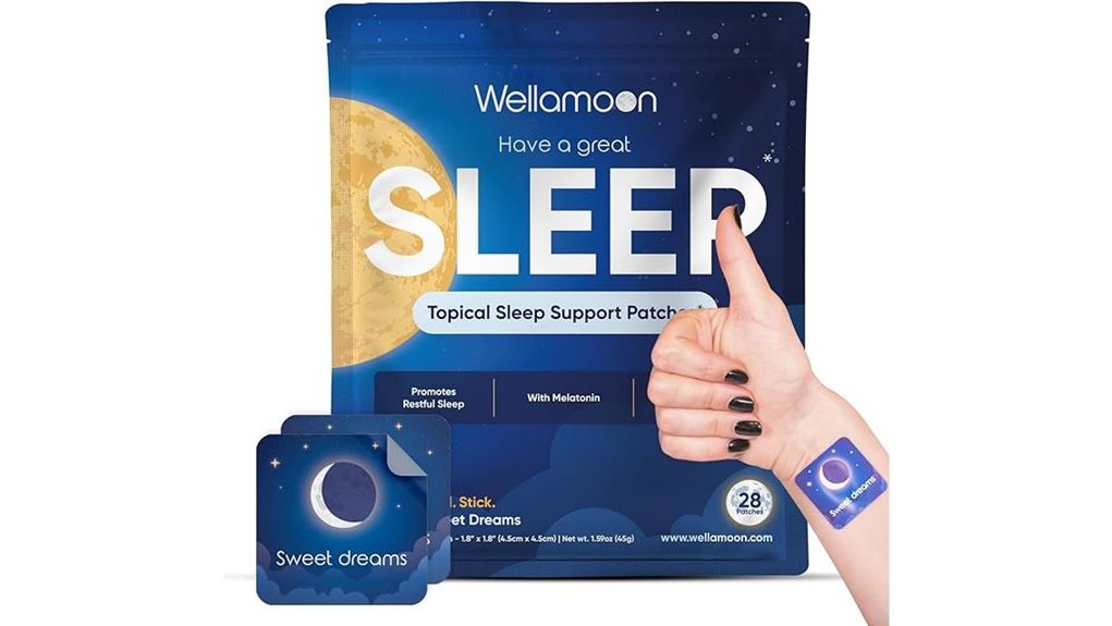 wellamoon sleep patches with melatonin and valerian